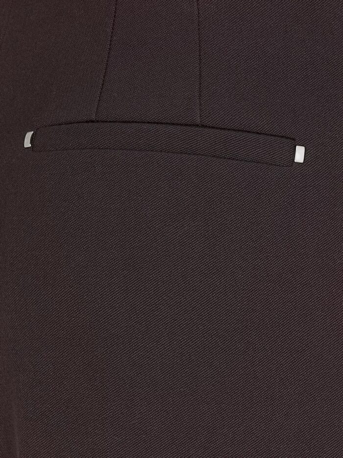 Fendi Virgin Wool Trousers With Metal Ff Details