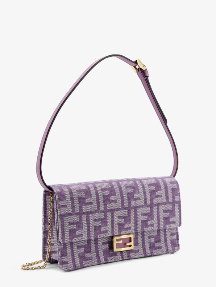 Fendi Wallet On Chain Baguette FF Fabric Crossbody Bag