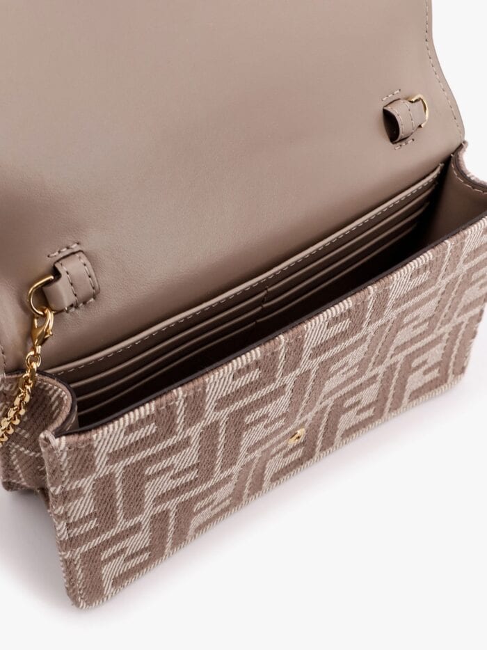 Fendi Wallet On Chain Baguette With Shoulder Strap