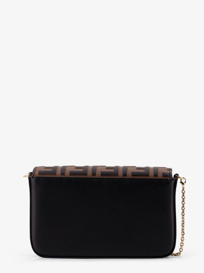 Fendi Wallet On Chain FF Diamonds Leather Crossbody Bag