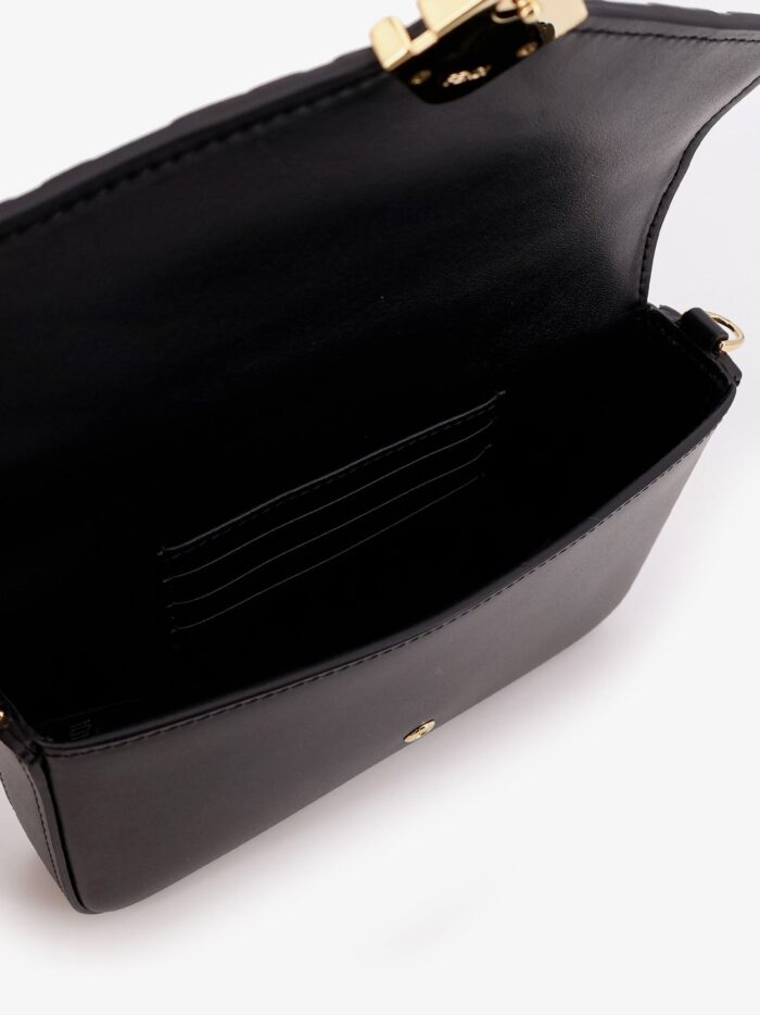 Fendi Wallet On Chain FF Diamonds Leather Crossbody Bag
