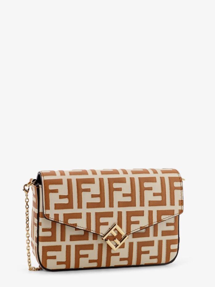 Fendi Wallet On Chain FF Diamonds Leather Shoulder Bag