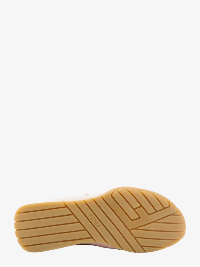 Fendi Wave Pulse Suede Sneakers With Satin Inserts