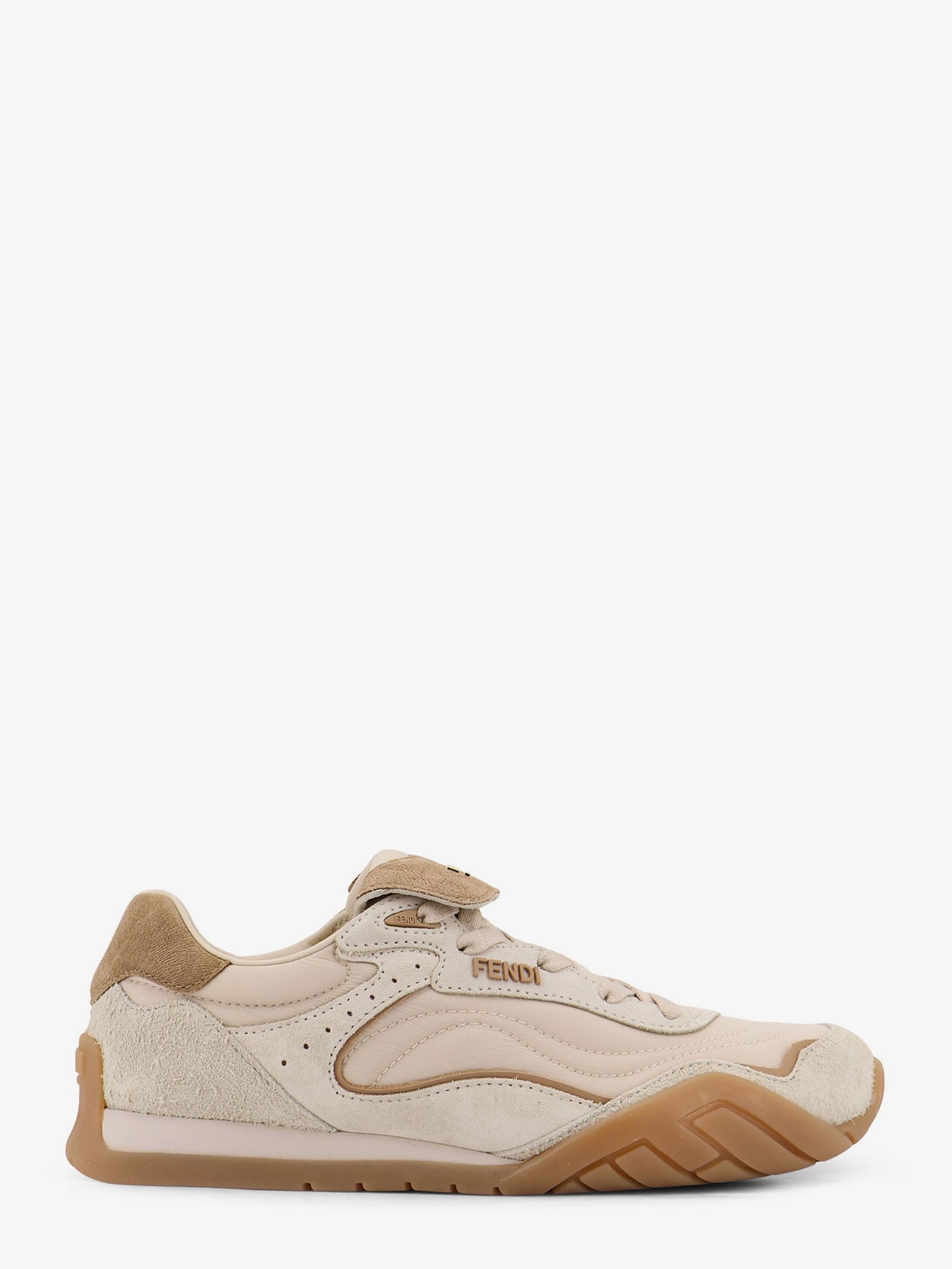 Fendi Wave Pulse Suede Sneakers