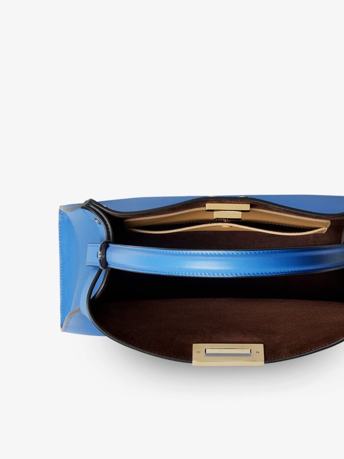 Fendi Way Medium Leather Shoulder Bag With Contrasting Lining