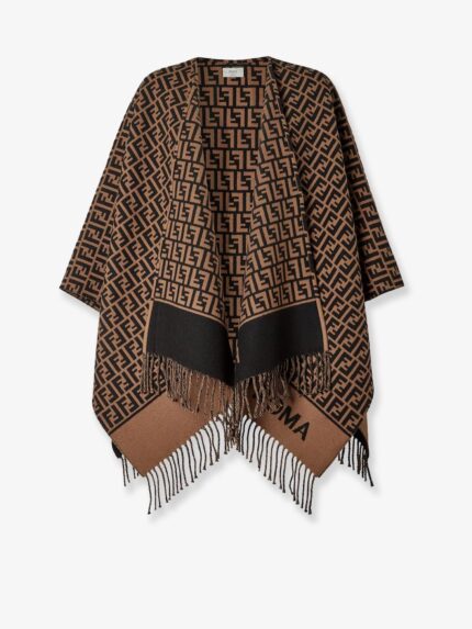 Fendi Wool And Cashmere Poncho