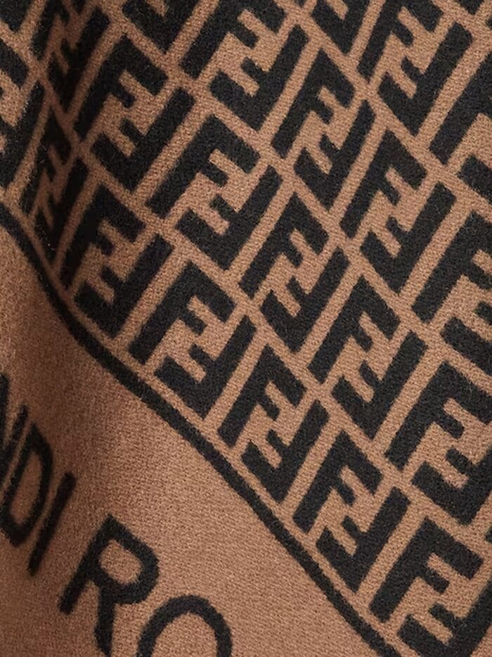 Fendi Wool And Cashmere Poncho