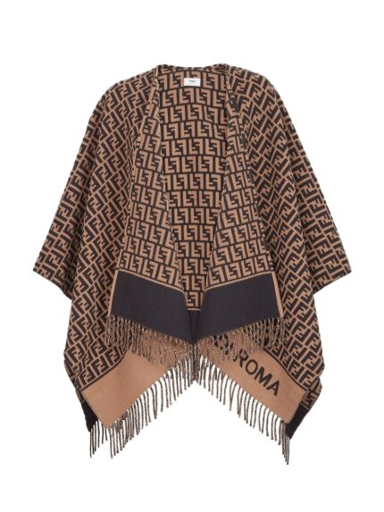 Fendi WOOL AND CASHMERE PONCHO