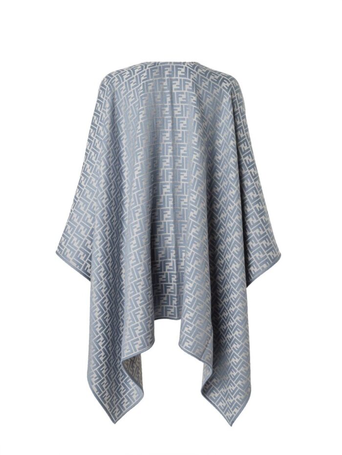 Fendi WOOL AND SILK PONCHO