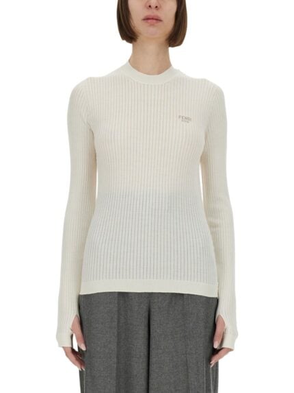 Fendi WOOL AND SILK SWEATER