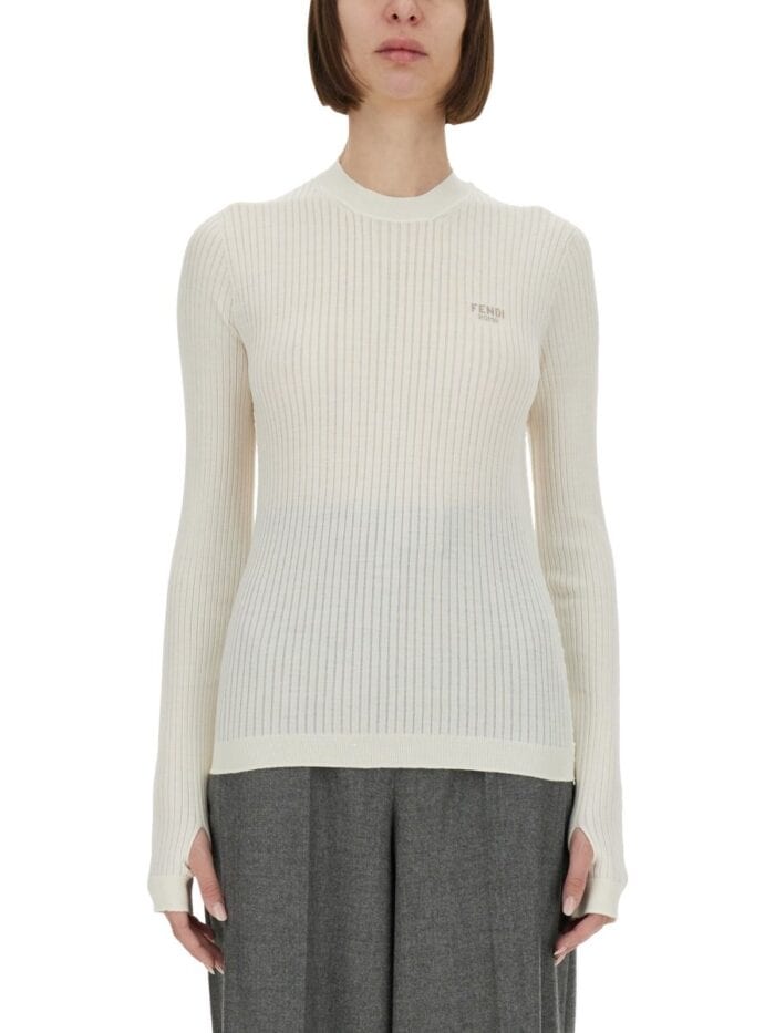 Fendi WOOL AND SILK SWEATER
