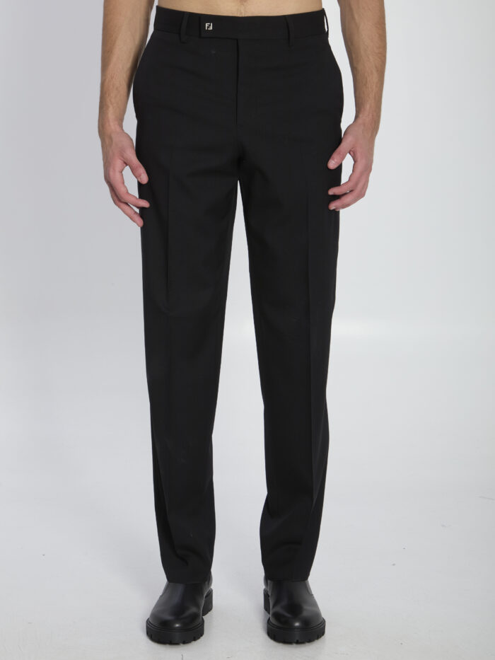 Fendi Wool gabardine trousers