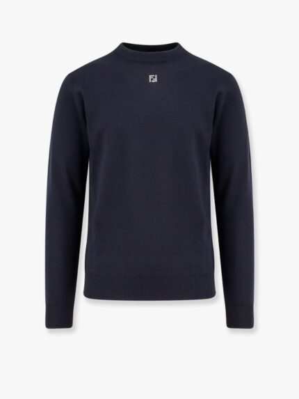 Fendi Wool Sweater With Ff Metal Logo