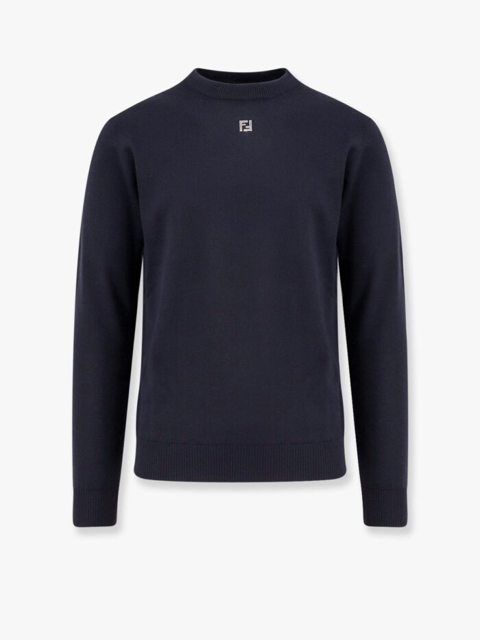 Fendi Wool Sweater With Ff Metal Logo