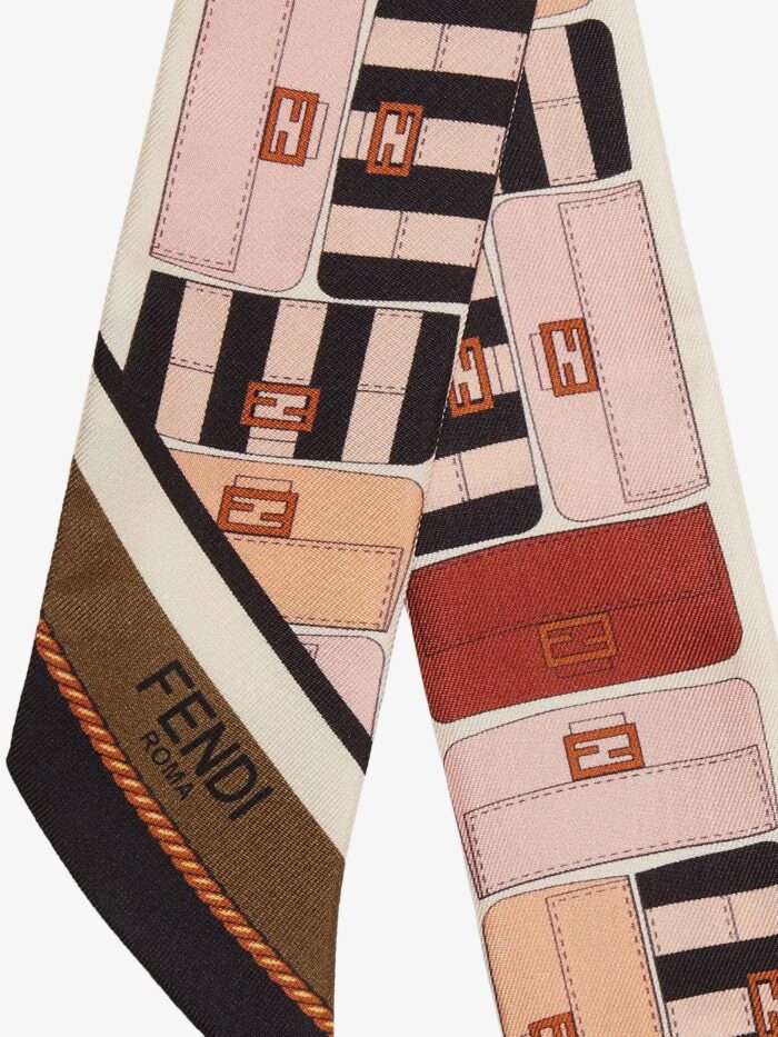 Fendi Wrappy Multicolor Silk Bandeau