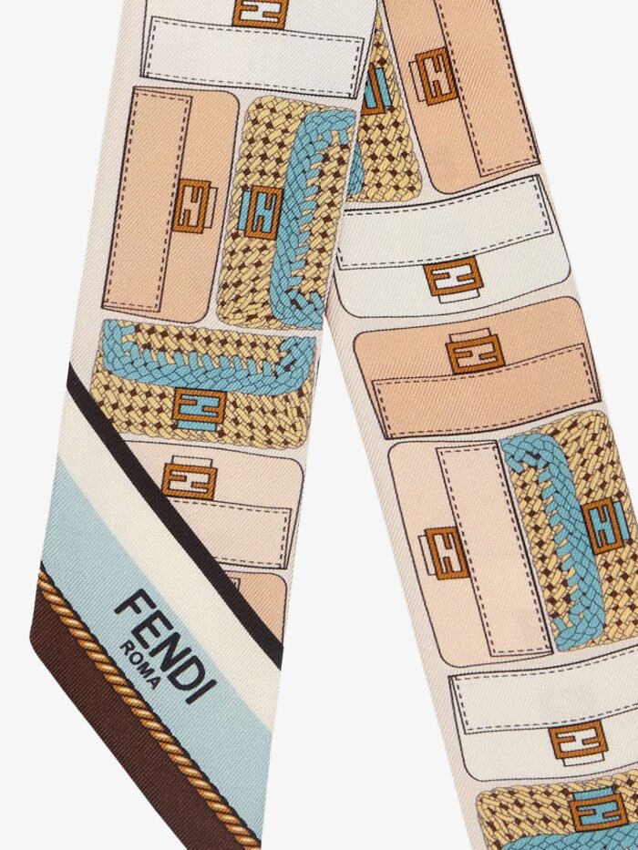 Fendi Wrappy Multicolor Silk Bandeau
