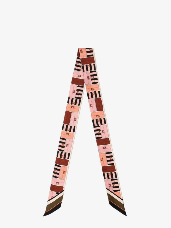Fendi Wrappy Multicolor Silk Bandeau