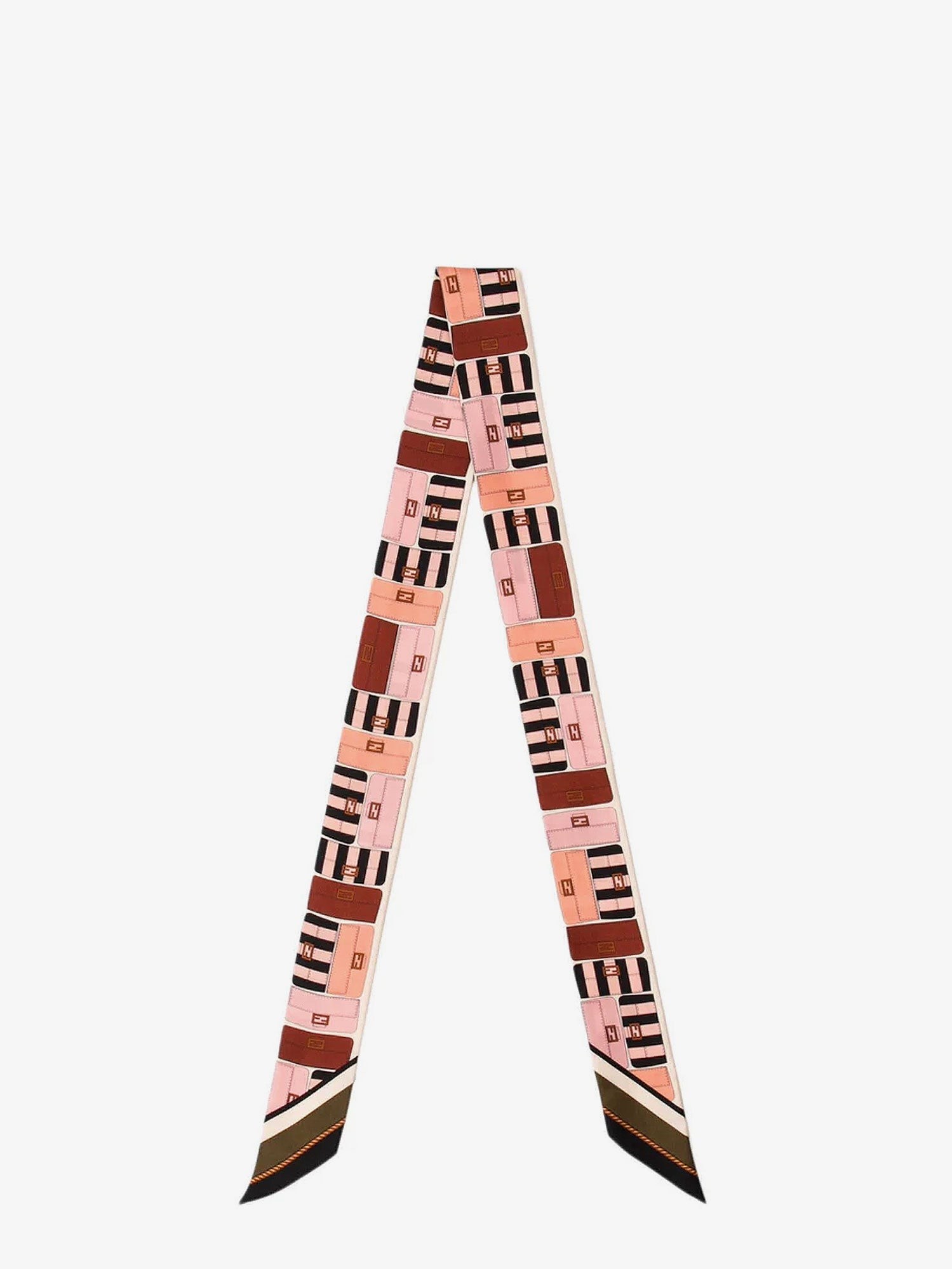 Fendi Wrappy Multicolor Silk Bandeau