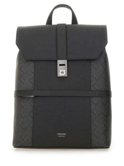 Ferragamo BACKPACK WITH BUCKLE "HOOKS"