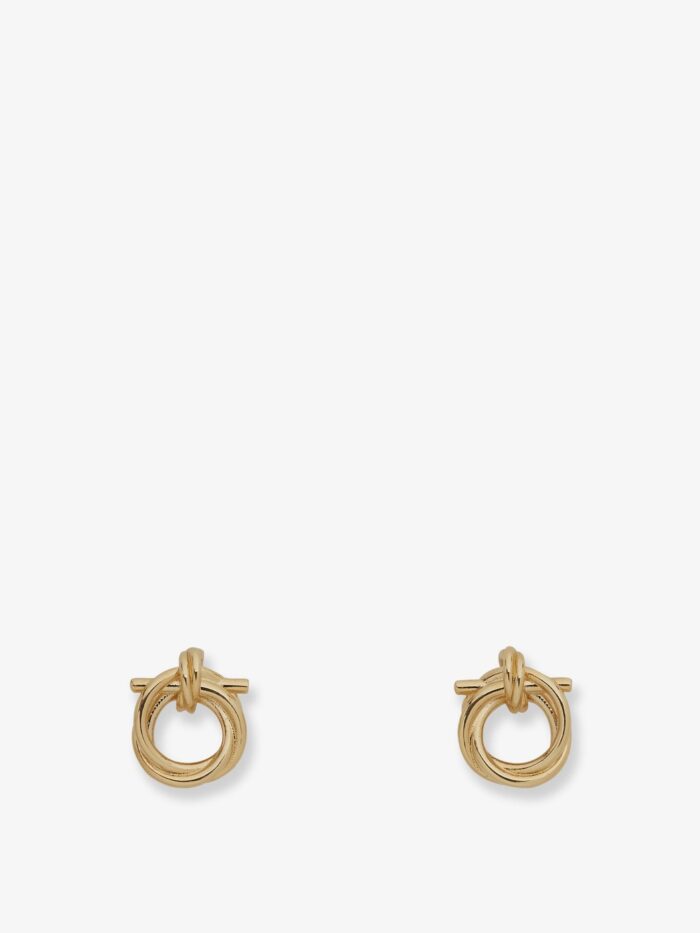 ferragamo brass earrings Ferragamo Brass Earrings