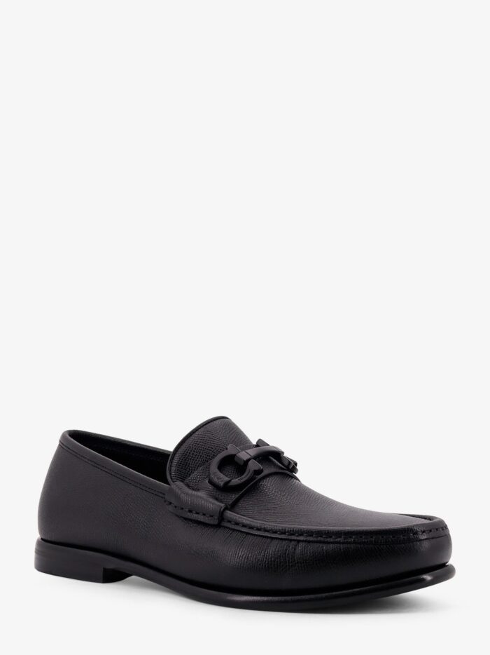 Ferragamo Crown Leather Loafers