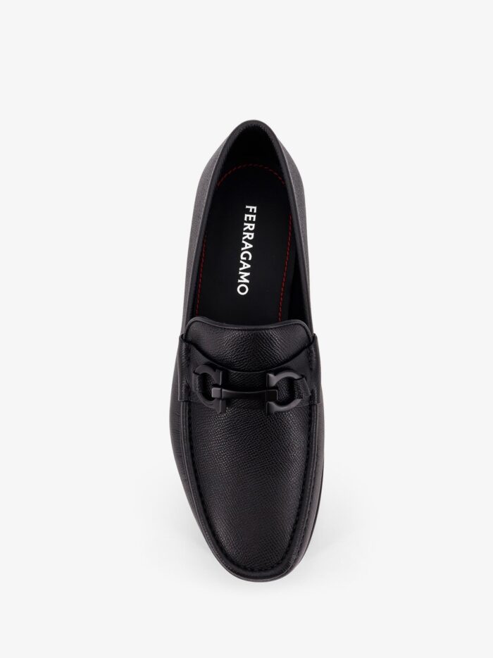 Ferragamo Crown Leather Loafers