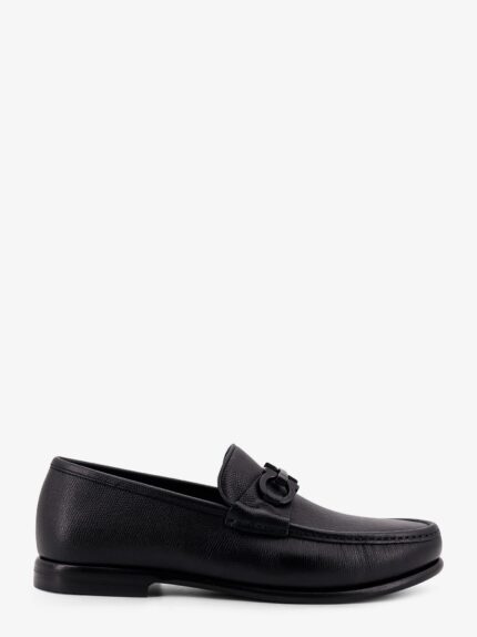 Ferragamo Crown Leather Loafers