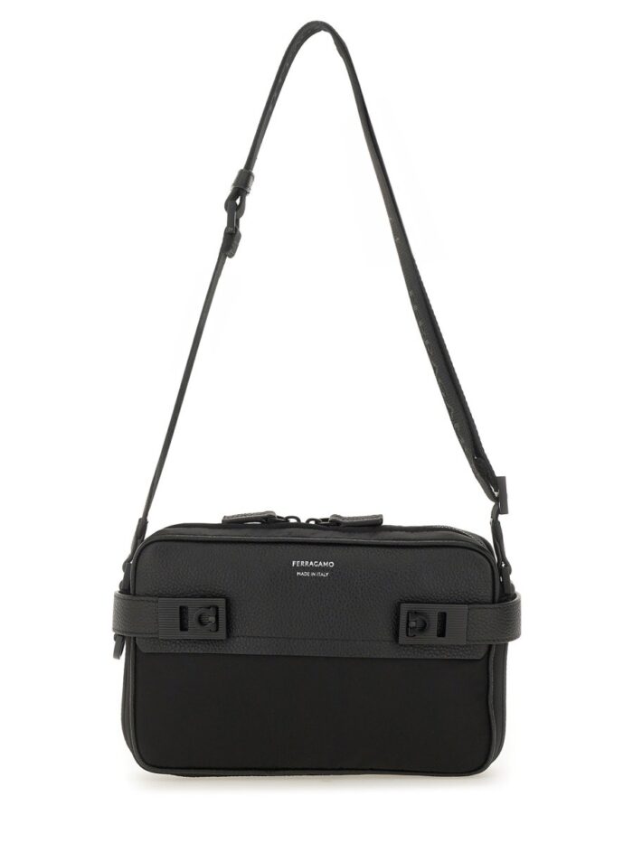 Ferragamo Dpp - Shoulder Bag With Buckles "hooks"