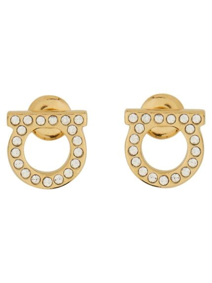 Ferragamo GANCINI CRYSTALS EARRINGS
