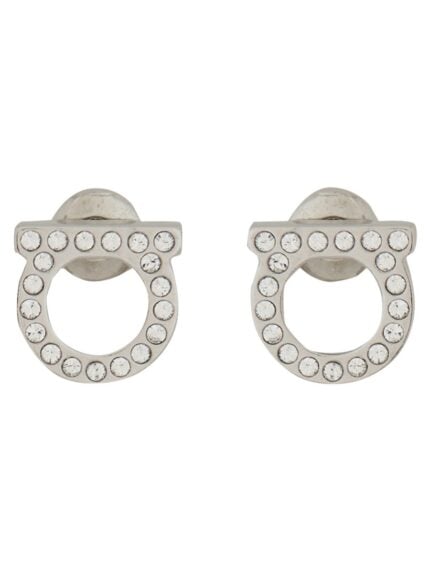 Ferragamo GANCINI CRYSTALS EARRINGS
