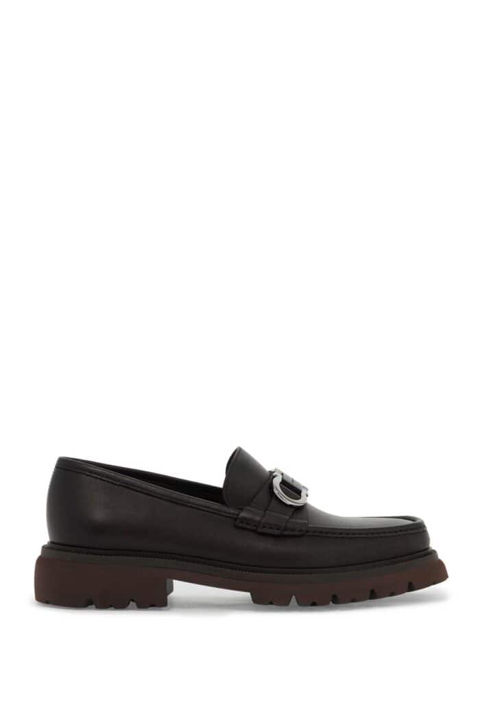 FERRAGAMO Gancini Loafers With Chunky Sole