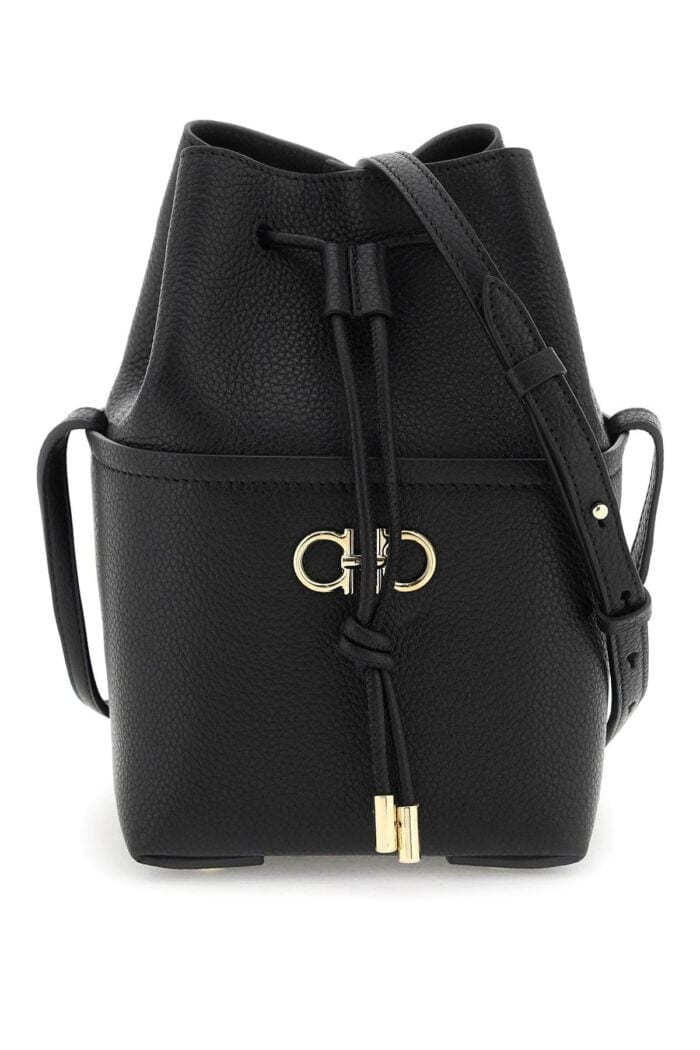 ferragamo gancini mini crossbody bucket bag FERRAGAMO Gancini Mini Crossbody Bucket Bag