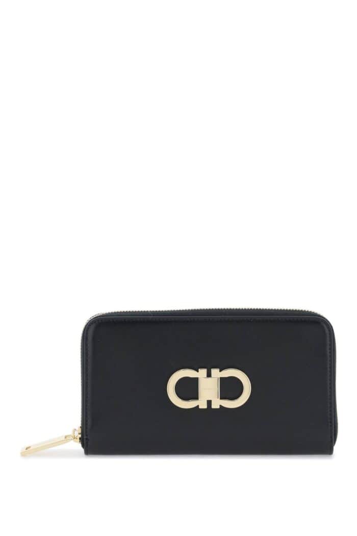 FERRAGAMO Gancini Zip Around Wallet