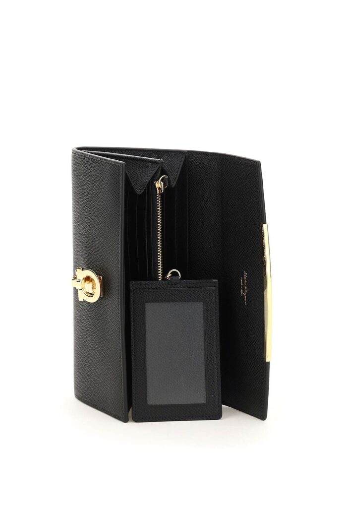 ferragamo gancino continental wallet FERRAGAMO Gancino Continental Wallet