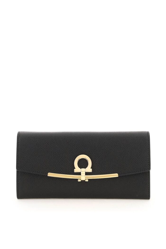ferragamo gancino continental wallet FERRAGAMO Gancino Continental Wallet
