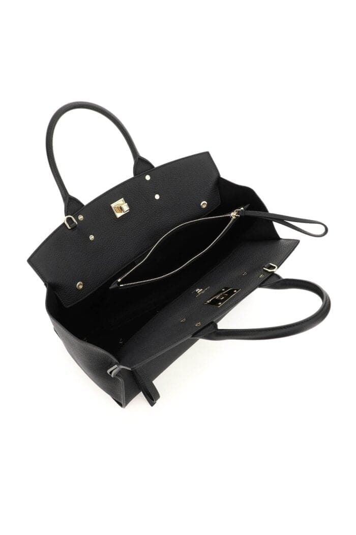 FERRAGAMO Grained Leather Studio Bag