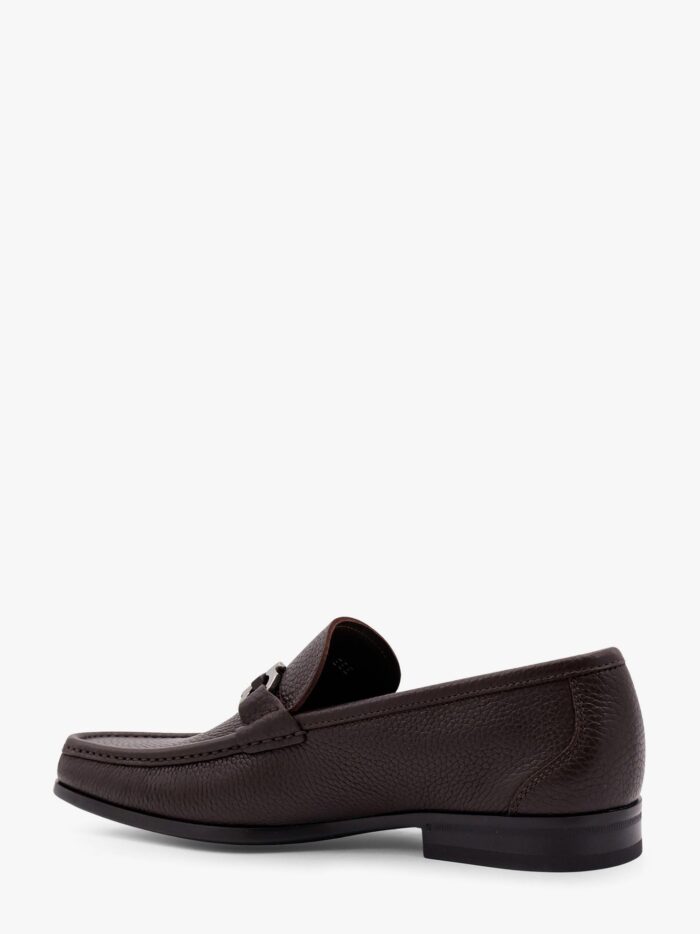 Ferragamo Grandioso Leather Loafer With Gancini Detail