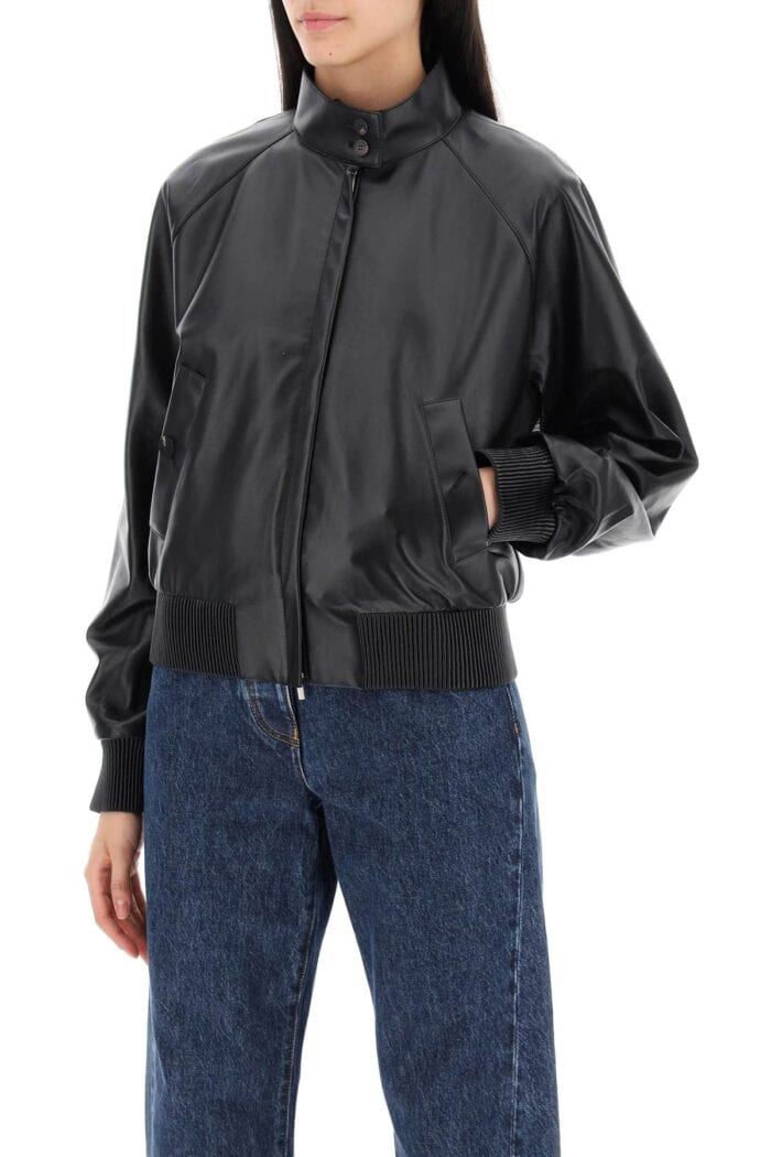 FERRAGAMO Harrington Leather Jacket In