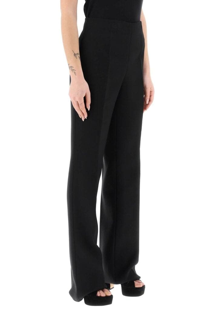 FERRAGAMO High-waisted Straight Crepe Trousers