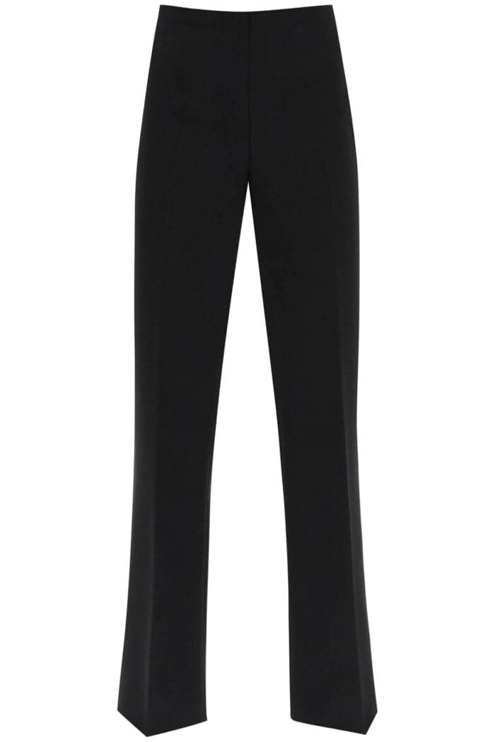 FERRAGAMO High-waisted Straight Crepe Trousers