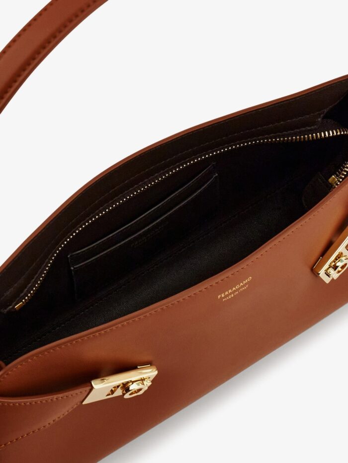 Ferragamo Hug East-West Leather Shoulder Bag