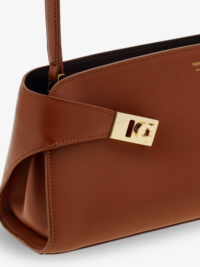 Ferragamo Hug East-West Leather Shoulder Bag