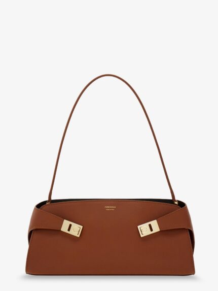 Ferragamo Hug East-West Leather Shoulder Bag