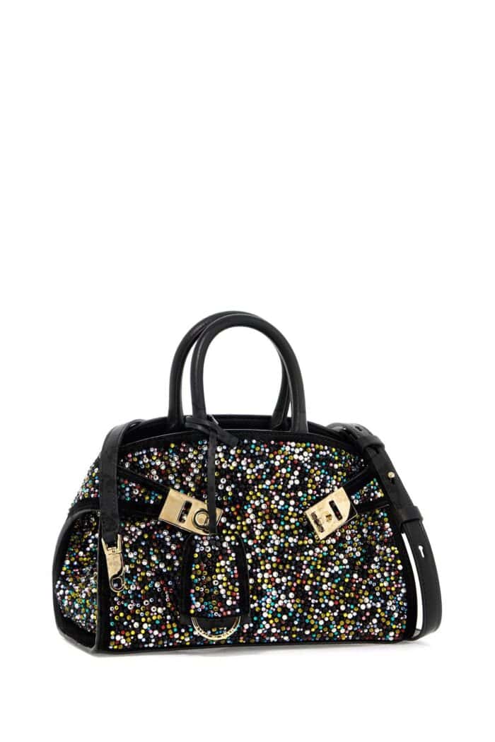 FERRAGAMO Hug Handbag With Crystals (s)