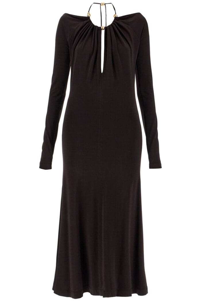 FERRAGAMO "jersey Dress With Pearl Embell