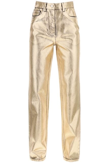 FERRAGAMO Laminated Denim Jeans For