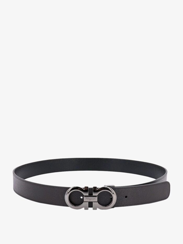 Ferragamo Leather Belt With Gancini Buckle