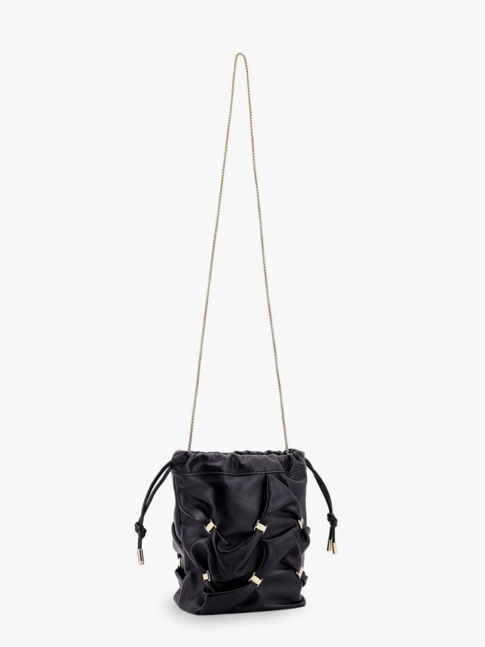Ferragamo Leather Bucket Bag With Metal Details