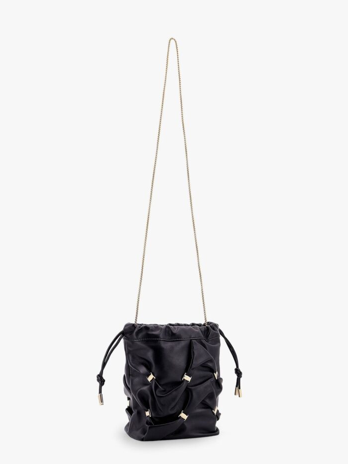 Ferragamo Leather Bucket Bag With Metal Details