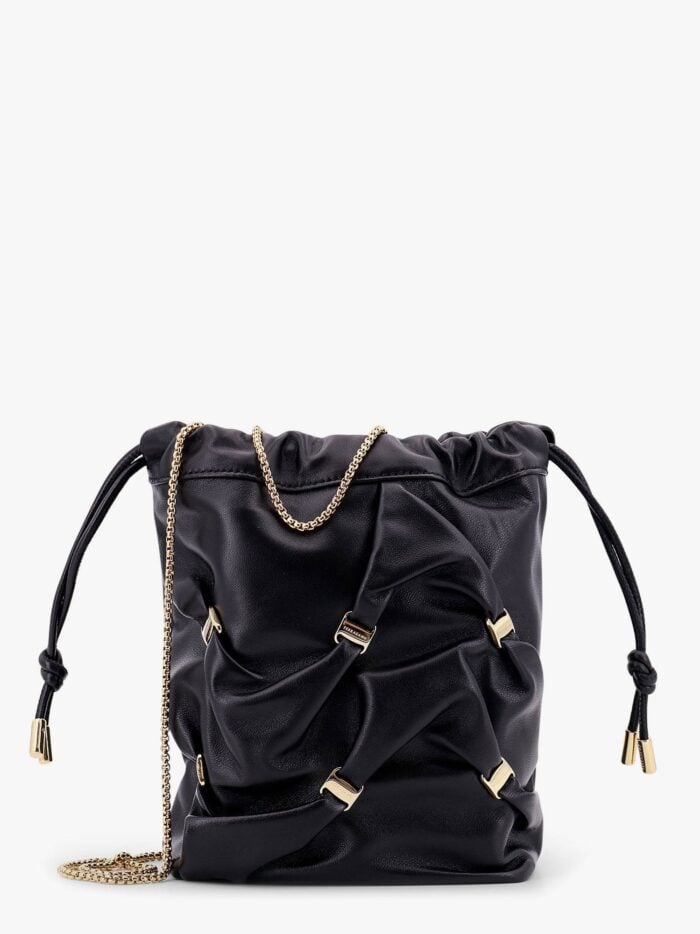 Ferragamo Leather Bucket Bag With Metal Details